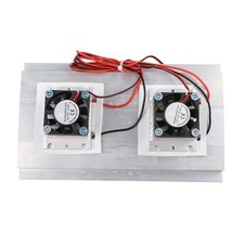 Thermoelectric Peltier Cooler Kit Double Fan DIY for Compact Cooling Systems