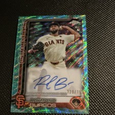 Topps Chrome - 2025 Rookie Autographs Raymond Burgos Aqua Wave Refractor #RA-RB…