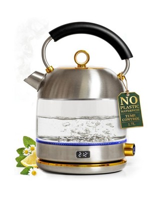 Stainless Steel Electric Kettle with Temperature Control - BPA ... USA FAST SHIP