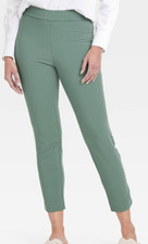 NEW A New Day High-Rise Skinny Ankle Pull-On Pants Green Size 12