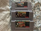 SNES Donkey Kong Country Trilogy Cartridges Only Tested Working