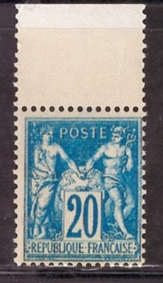France Sage non émis 20c bleu 73 neuf