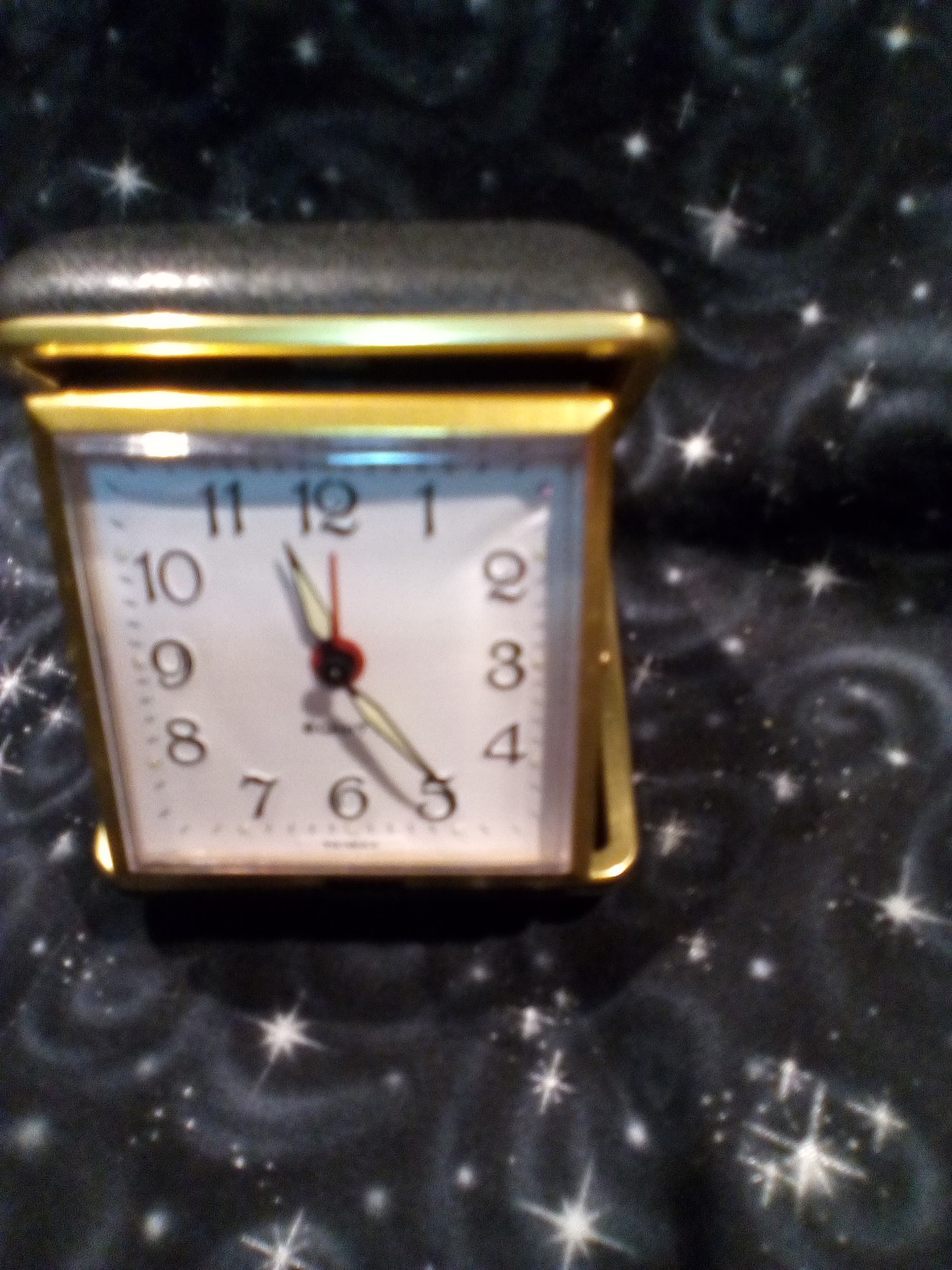 EQUITY⏰Travel Alarm Clock ️Windup️⛅️☀️️✈️☁️
