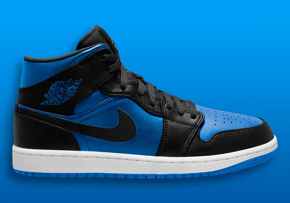 Wie Fallen Air Jordan 1 Mid Aus Size+10+-+Jordan+1+Mid+Black+Royal+Blue for sale online | eBay