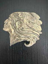 Vintage Native American Limited Edition Brass Belt Buckle, Serial 350