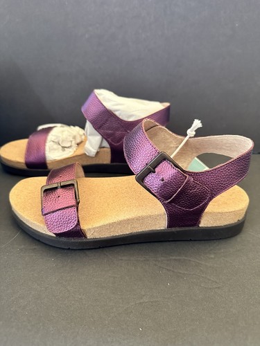 Revitalign Excursion Adjustable Comfort Sandal Purple Sugar Plum Metallic 9 New