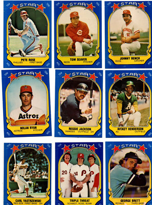 1981 Fleer Star Stickers Baseball Cards Complete Your Set U Pick From List 1-128