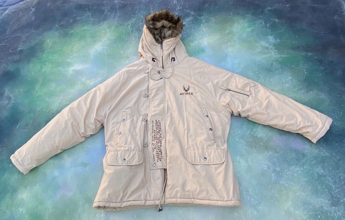 【AVIREX P.D.W】hooded flight jacket M 00s Vintage Avirex Hi Speed Low Level Flight Men's Jacket Size