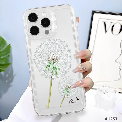 Pretty Personalised Case For iPhone 16 Pro Max 15 14 13 12 Clear Silicone Cover - Picture 24 of 55