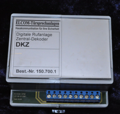 Elcom - Digitale  - Rufanlage - Zentral  - Dekoder DKZ - Nr.150.700.1- Nr. 6