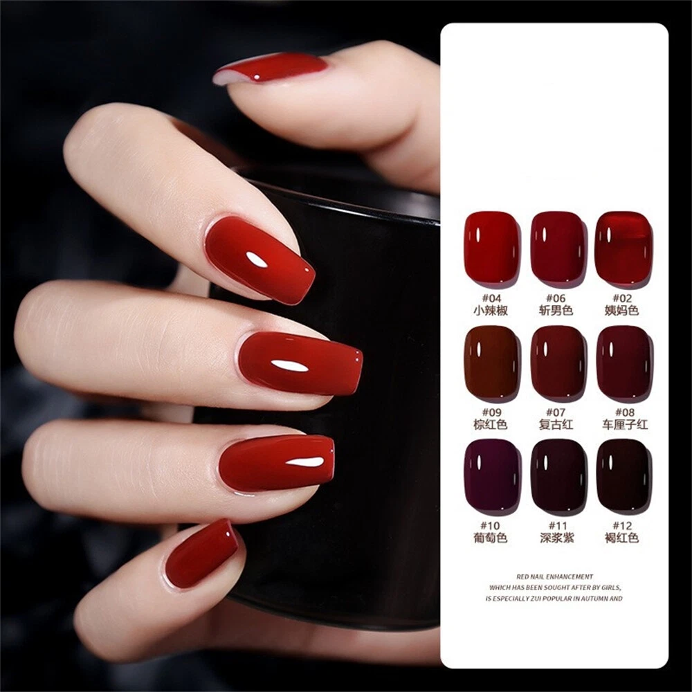 16Colors New Year Red Cat Eye UV Gel Nail Polish Soak Off LED Gel Varnish 15ml