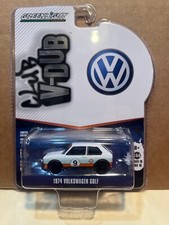1/64 GREENLIGHT V-DUB CLUB 1974 VOLKSWAGEN GOLF GULF #9 BLUE AND ORANGE