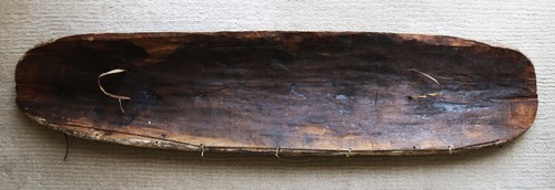 Papua New Guinea PNG Tribal War Shield Southern Highlands 107cm (42inch) Long - Picture 11 of 11