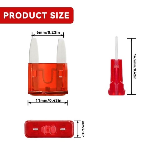 30pcs Mini Car Fuse, (10A-30A) Car Blade Fuse, Suitable for Car Truck Boat - Picture 6 of 11