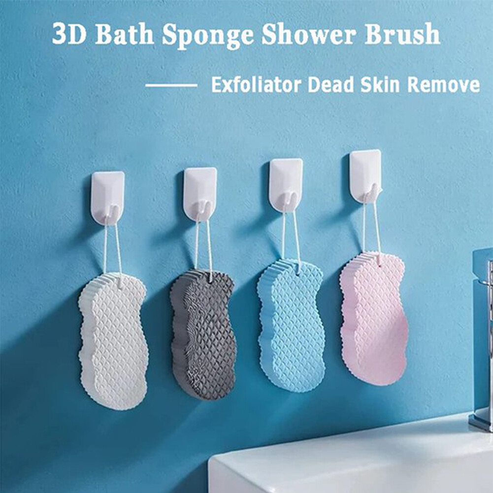 Painless Baby Children Bathroom Bath Sponge Shower Brush Body Scrub