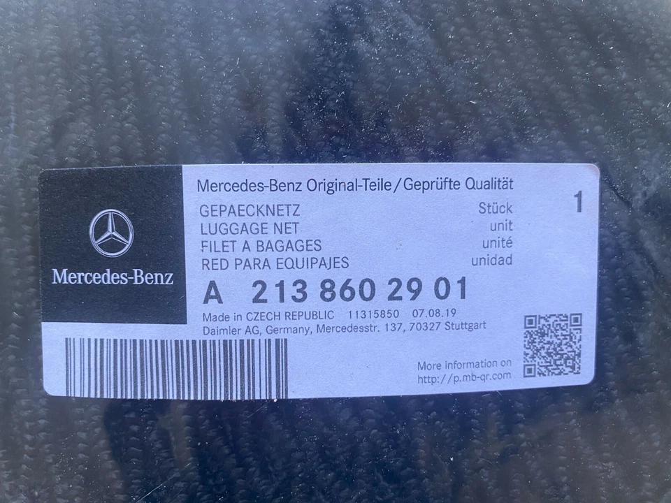 BLACK FRIDAY ✪ GENUINO nuevo Mercedes-Benz Clase C Cargo Net original OEM ACCESORIO Foto 4 de 4