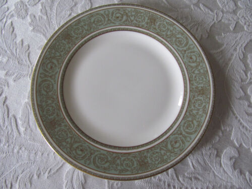 Royal Doulton English Renaissance-Gold Scrolls on Green- Bread Plate(s)-12 Avail - Picture 1 of 6