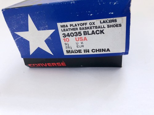 vintage converse LA lakers sneakers little kids size 10 deadstock NIB 90s shoes - Picture 3 of 7