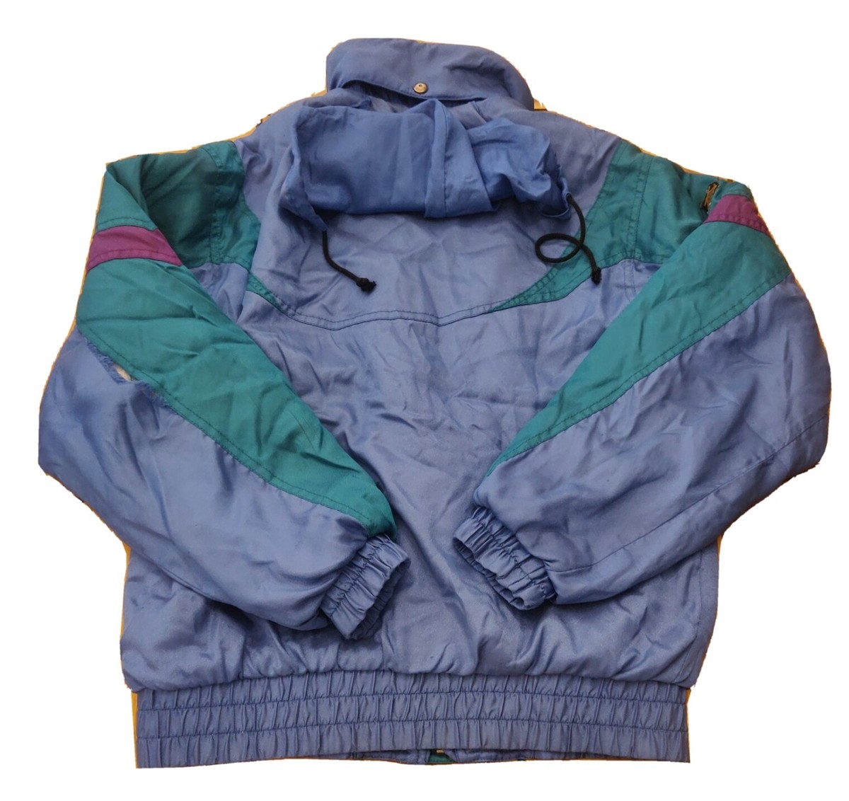 Descente Youth Ski Coat Vintage Blue Full Zip Hooded Size 14 Descente Youth Ski Coat Vintage Blue Full Zip Hooded Size 14