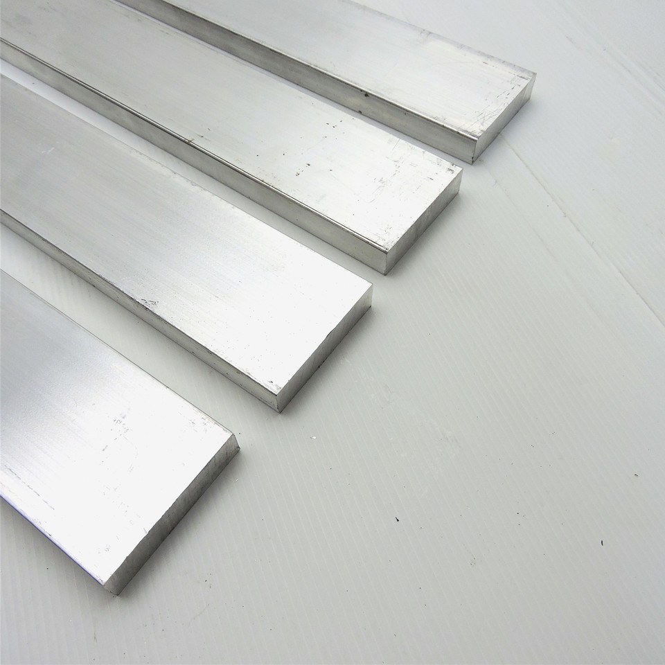 .625" x 2.5" Aluminum 6061 FLAT BAR 26.5" Long new mill stock QTY 4 sku