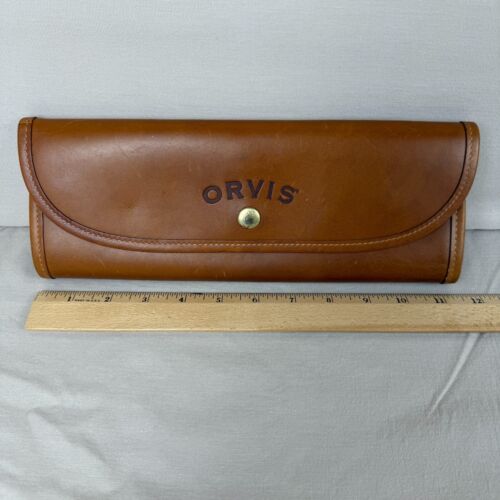 Orvis Galco Travel Map Road Atlas Leather Case with Magnifying Glass Made in USA - Picture 4 of 13