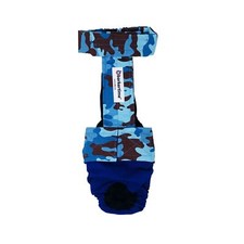 Barkertime - Blue Camo Dog Diaper Overall - Made in USA