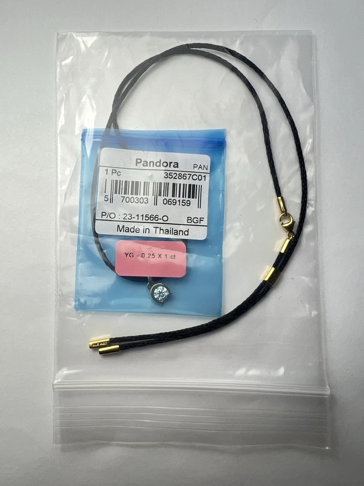 Nuevo Pandora Talismán Laboratorio Cultivado Diamante Herradura Colgante 0.25 quilates Tw Oro 14k Foto 2 de 4