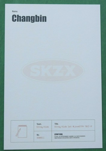 STRAY KIDS SKZ-X 1st Love Stay Member A6 Postcards Photobooks Official - Picture 11 of 23