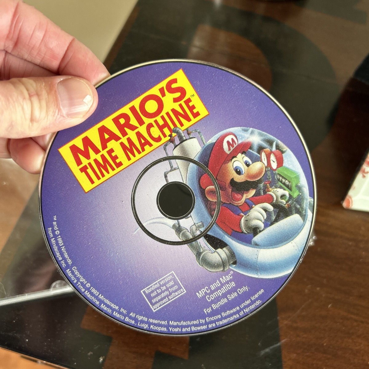 Mario's TIME MACHINE GAME 1993-94 PC & MAC Super MARIO NINTENDO
