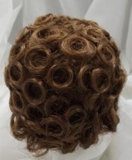 11/12  Curly Auburn Doll Wig Reborn OOAK BJD Bisque Repair FRANCIS
