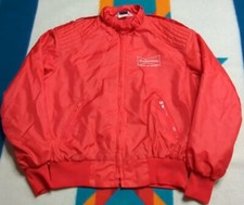 Vintage Budweiser Beer Satin Bomber Jacket Made In USA "King Of Beers" Large