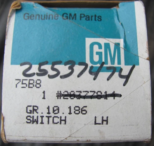 NOS GM 20377814 25537474 LH Power Mirror Switch 1985-91 Toronado Delta 88 Royale
