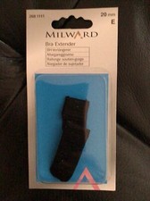 20mm 1 Hook Milward Black Bra Extender