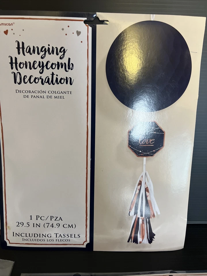 Compromiso Amor Boda Fiesta Lugar Decoración Azul Marino Dorado E1 Foto 3 de 4