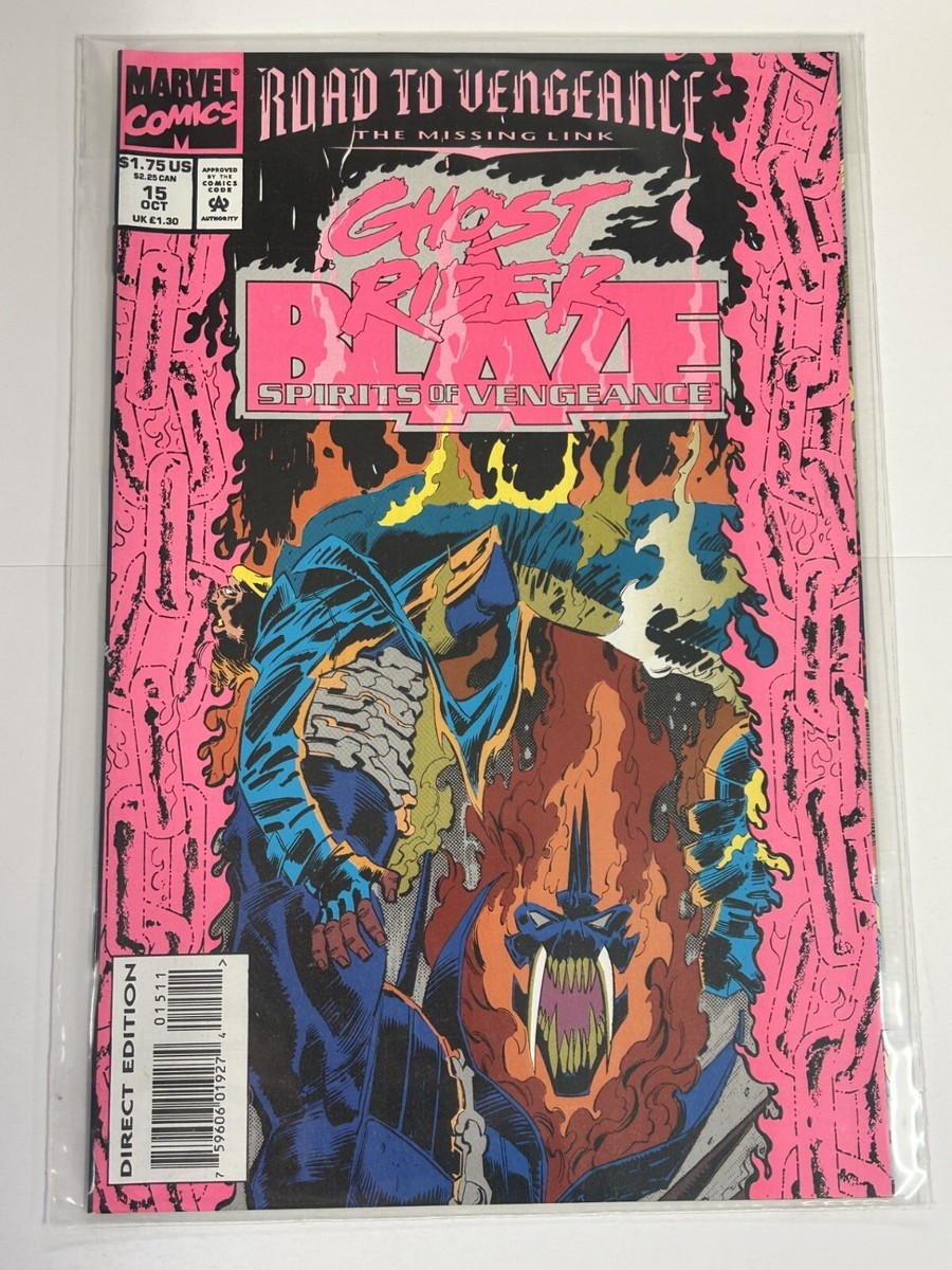 GHOST RIDER/BLAZE SPIRITS OF VENGEANCE #15 1993 NEAR MINT