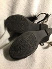 CHARLOTTE RUSSE BLACK GOLD TRIM BOA ACCENT SANDALS SHOES SIZE 8 M EUC — photo 9