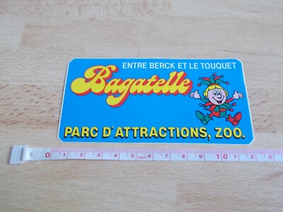 Aufkleber VERGNÜGUNGSPARK - ZOO BAGATELLE - Zwischen Berck und Le Touquet