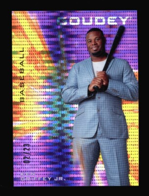 Ken Griffey Jr 2021 UD Goodwin Goudy Champions Purple Platinum Pulsar 2/23