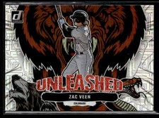 Zac Veen - 2023 Panini Donruss Unleashed Vector #U3 Colorado Rockies