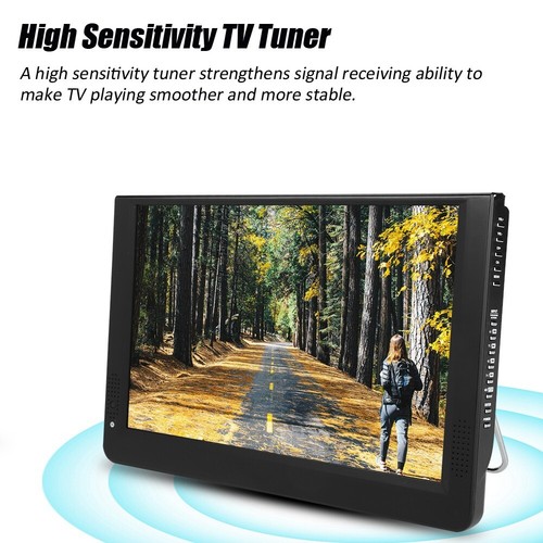 12" 1080P HD Digital TV Player ATSC Mini Portable Car Television HD Media USB - Picture 3 of 12
