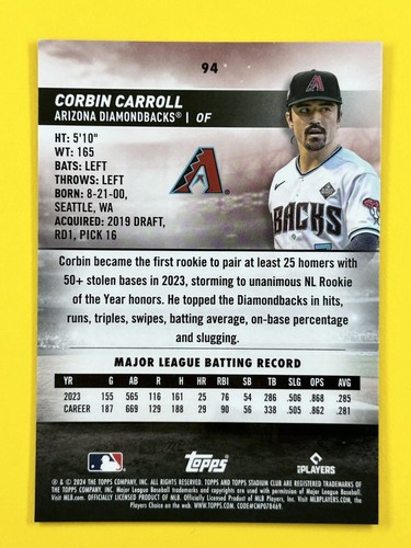 2024 Topps Stadium Club, Chrome and Chrome Refractor Parallels. Free Shipping!! - Picture 52 of 184