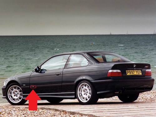 BMW E36 3 Serie Original M3 Moldura de Puerta Etiqueta Pegatina Insignia Emblema - Imagen 4 de 4