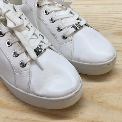 Liz Claiborne Shoes Womens 8 M Warwick Sneakers White Faux