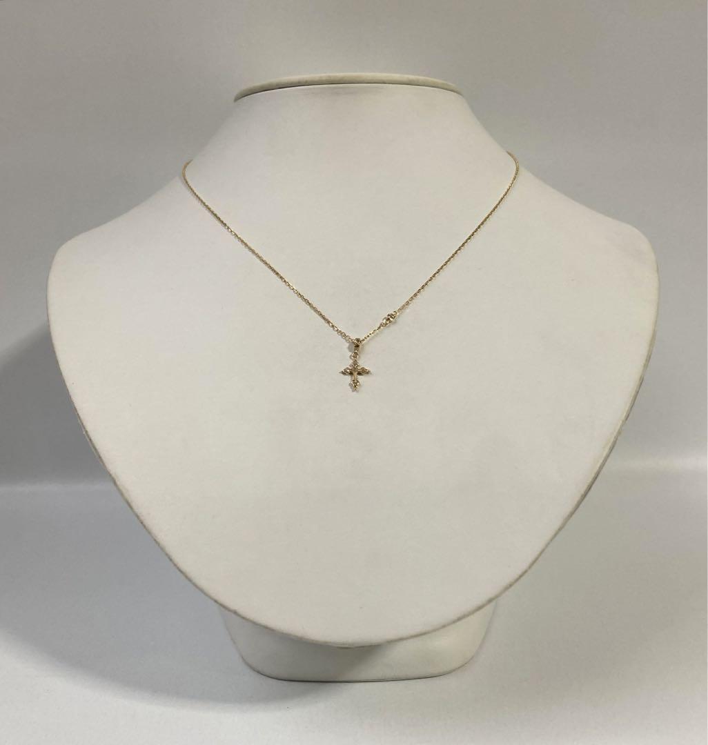 Loree Rodkin Petite Gothic Cross Diamond YellowGold Necklace Loree Rodkin Petite Gothic Cross Diamond YellowGold Necklace