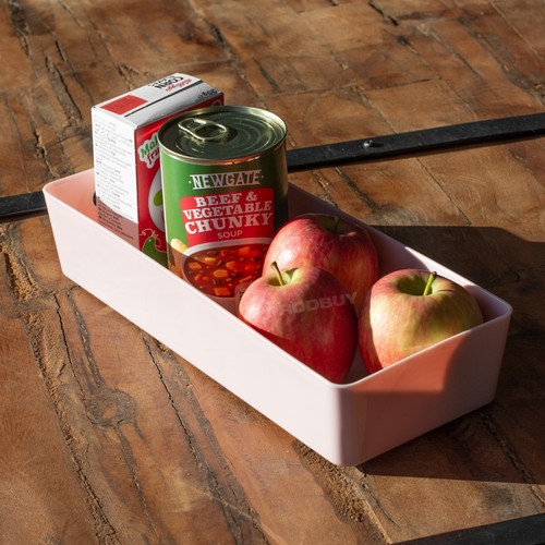 Pink Pantry Organiser Storage Tray 30cm Basket Box Desk Drawer Kitchen Cupboard - Picture 4 of 7