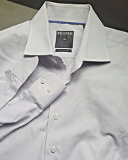 Proper Shirtings Men Long Sleeve Button Contemporary Fit Shirt 16 1/2 Tall 36-37