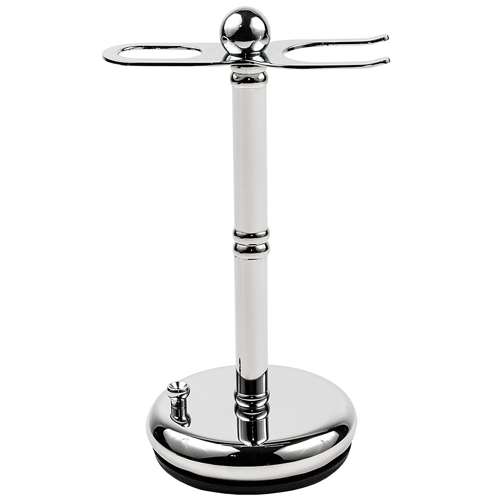Parker Safety Razor's Heavyweight Chrome STRAIGHT Razor & Shaving Brush Stand