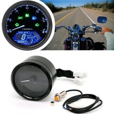 Digital Motorcycle Speedometer Tachometer Racer Odometer Gauge Fit For Harley Digital Motorcycle Speedometer Tachometer Racer Odometer Gauge Fit For Harley