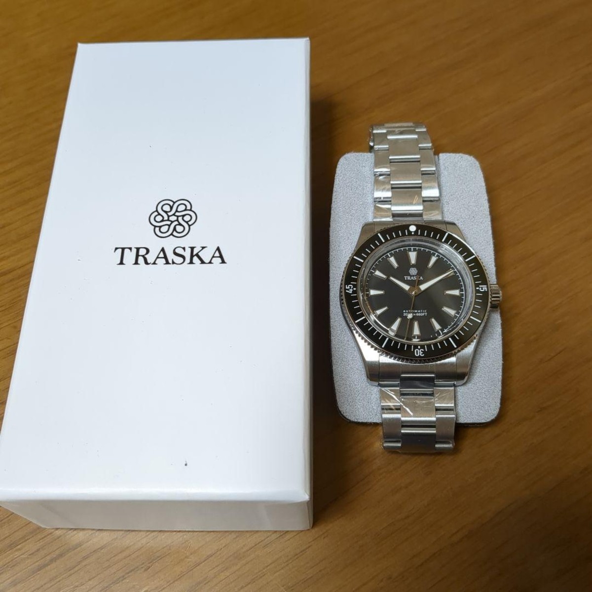 TRASKA Freediver Charcoal Black 40.5mm Watch | eBay