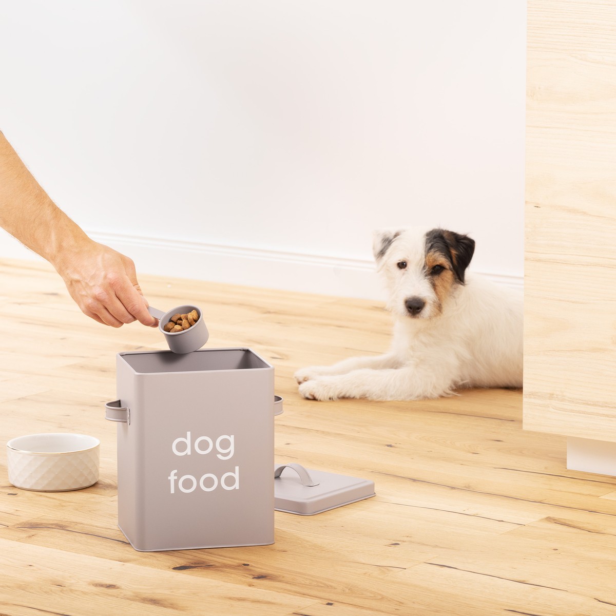 Boîtes De Rangement Nourriture Pour Chien MUXHEL - Lot De 4 (1,7L Et 3L) Avec Verre Doseur, Hermétiques - 13